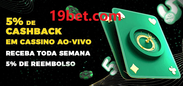 Promoções do cassino ao Vivo 19bet